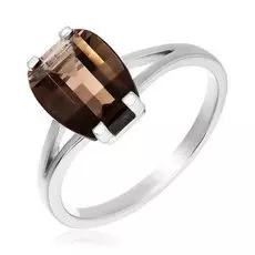 Серебряное кольцо с раухтопазом