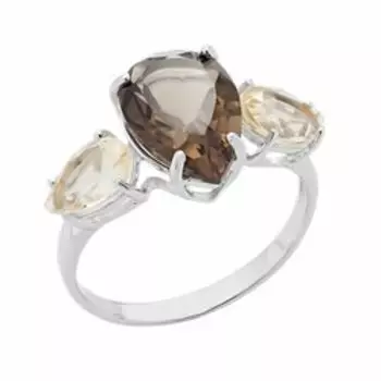 Серебряное кольцо с раухтопазом