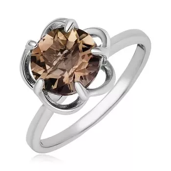 Серебряное кольцо с раухтопазом