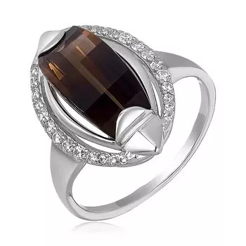 Серебряное кольцо с раухтопазом