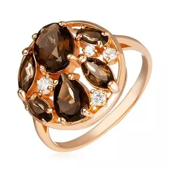 Серебряное кольцо с раухтопазом