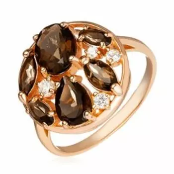 Серебряное кольцо с раухтопазом