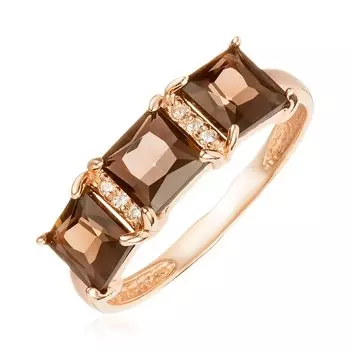 Серебряное кольцо с раухтопазом