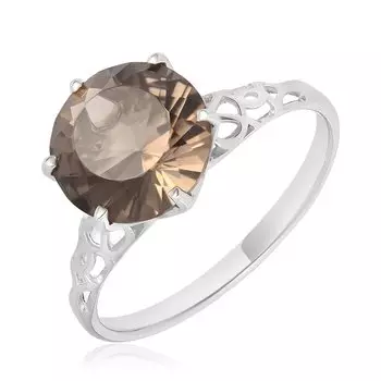 Серебряное кольцо с раухтопазом