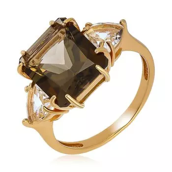 Серебряное кольцо с раухтопазом