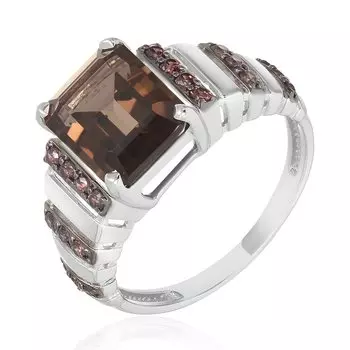 Серебряное кольцо с раухтопазом