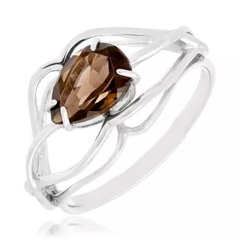 Серебряное кольцо с раухтопазом