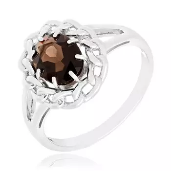 Серебряное кольцо с раухтопазом