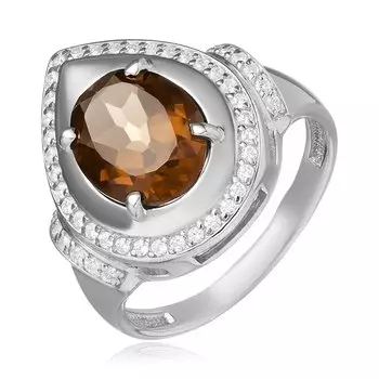 Серебряное кольцо с раухтопазом