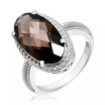 Серебряное кольцо с раухтопазом