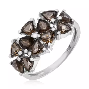 Серебряное кольцо с раухтопазом