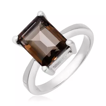 Серебряное кольцо с раухтопазом