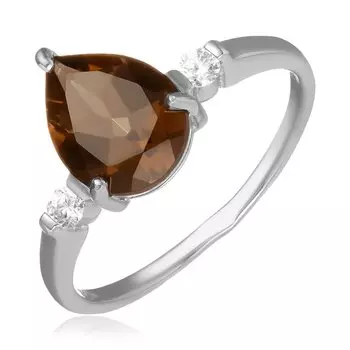 Серебряное кольцо с раухтопазом