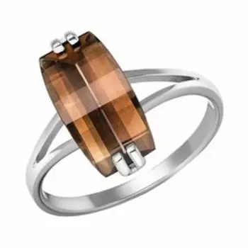 Серебряное кольцо с раухтопазом