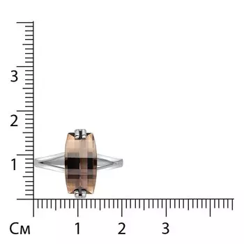 Серебряное кольцо с раухтопазом
