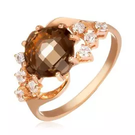 Серебряное кольцо с раухтопазом