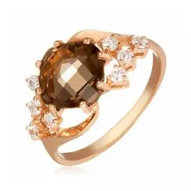 Серебряное кольцо с раухтопазом