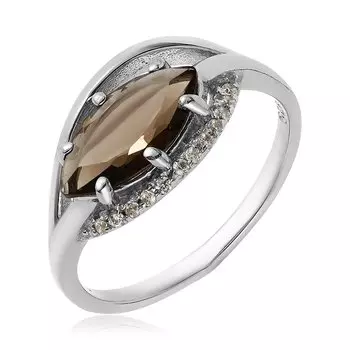 Серебряное кольцо с раухтопазом