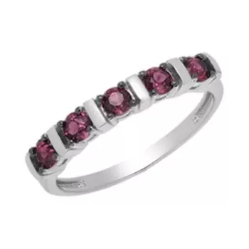 Серебряное кольцо с родолитами