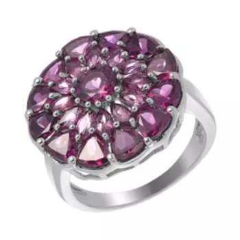 Серебряное кольцо с родолитами