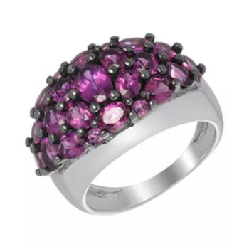 Серебряное кольцо с родолитами