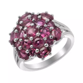 Серебряное кольцо с родолитами