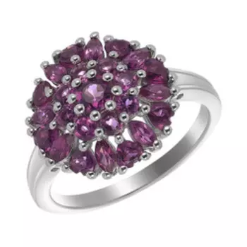 Серебряное кольцо с родолитами