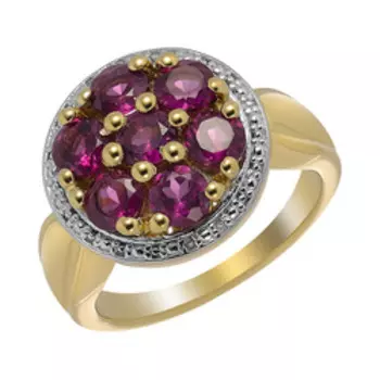 Серебряное кольцо с родолитами