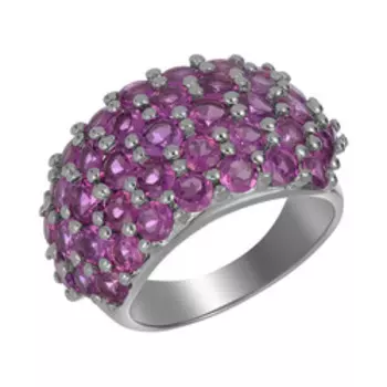 Серебряное кольцо с родолитами