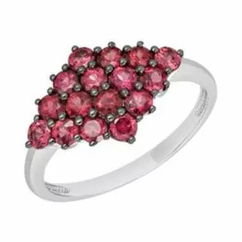 Серебряное кольцо с родолитами