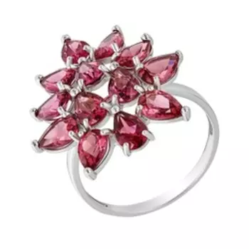 Серебряное кольцо с родолитом