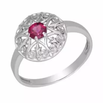 Серебряное кольцо с родолитом