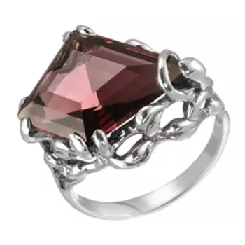 Серебряное кольцо с родолитовым кварцем