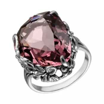 Серебряное кольцо с родолитовым кварцем