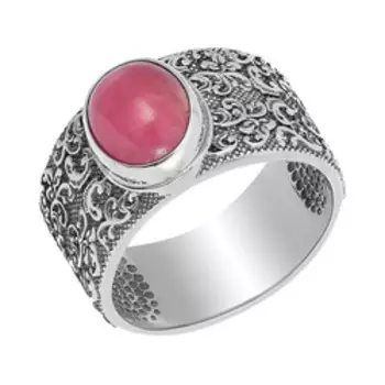 Серебряное кольцо с родонитом