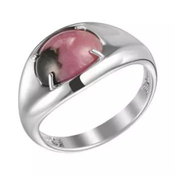 Серебряное кольцо с родонитом