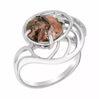 Серебряное кольцо с родонитом