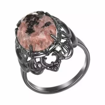 Серебряное кольцо с родонитом