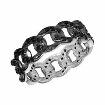 Серебряное кольцо с россыпью шпинели