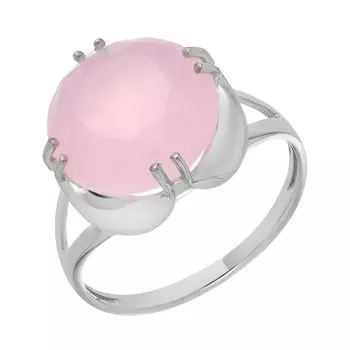 Серебряное кольцо с розовым кварцем
