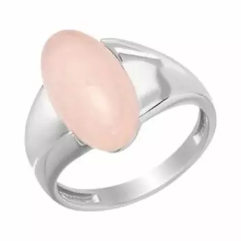 Серебряное кольцо с розовым кварцем