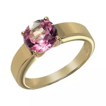 Серебряное кольцо с розовым топазом