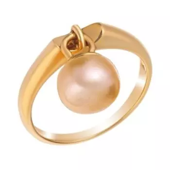 Серебряное кольцо с розовым жемчугом