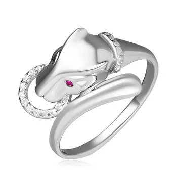 Серебряное кольцо с рубинами