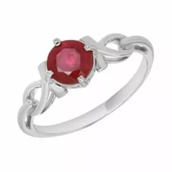 Серебряное кольцо с рубином