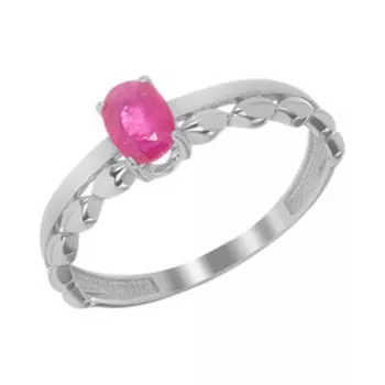 Серебряное кольцо с рубином