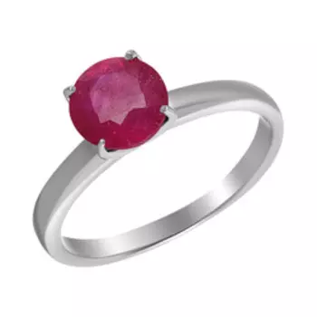Серебряное кольцо с рубином