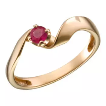 Серебряное кольцо с рубином