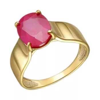 Серебряное кольцо с рубином