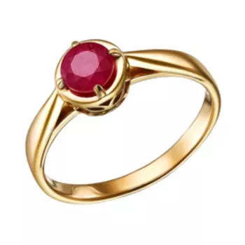 Серебряное кольцо с рубином